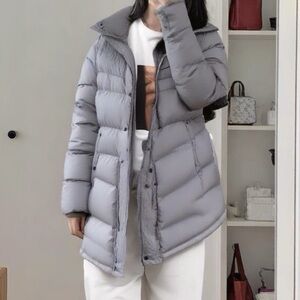 Women’s 460g Fill Reflective Oversized Down Puffer Jacket size xs